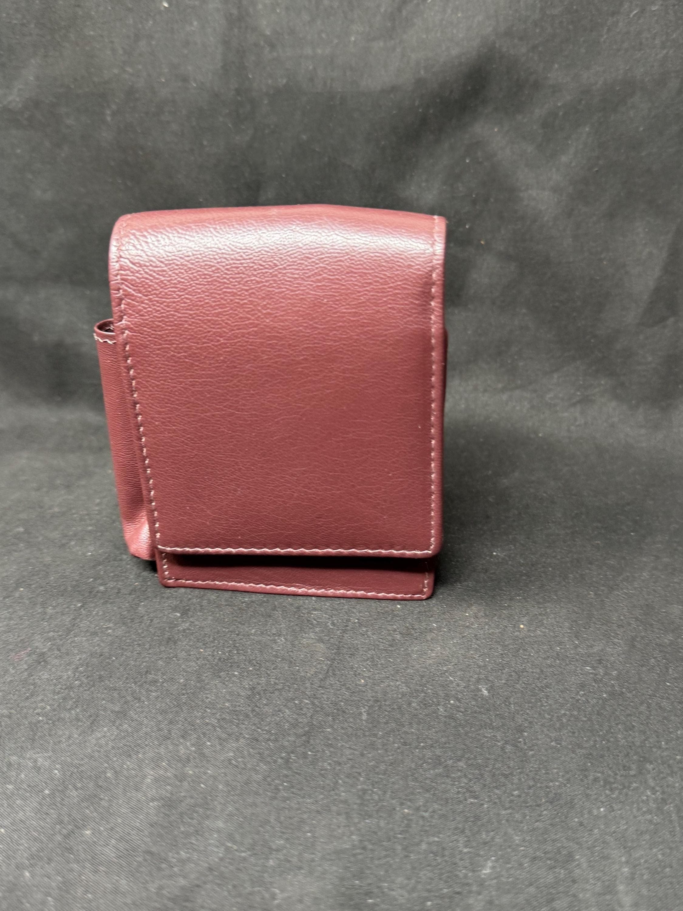 Vintage German Leather Cigarette & Lighter Case Set - NOS