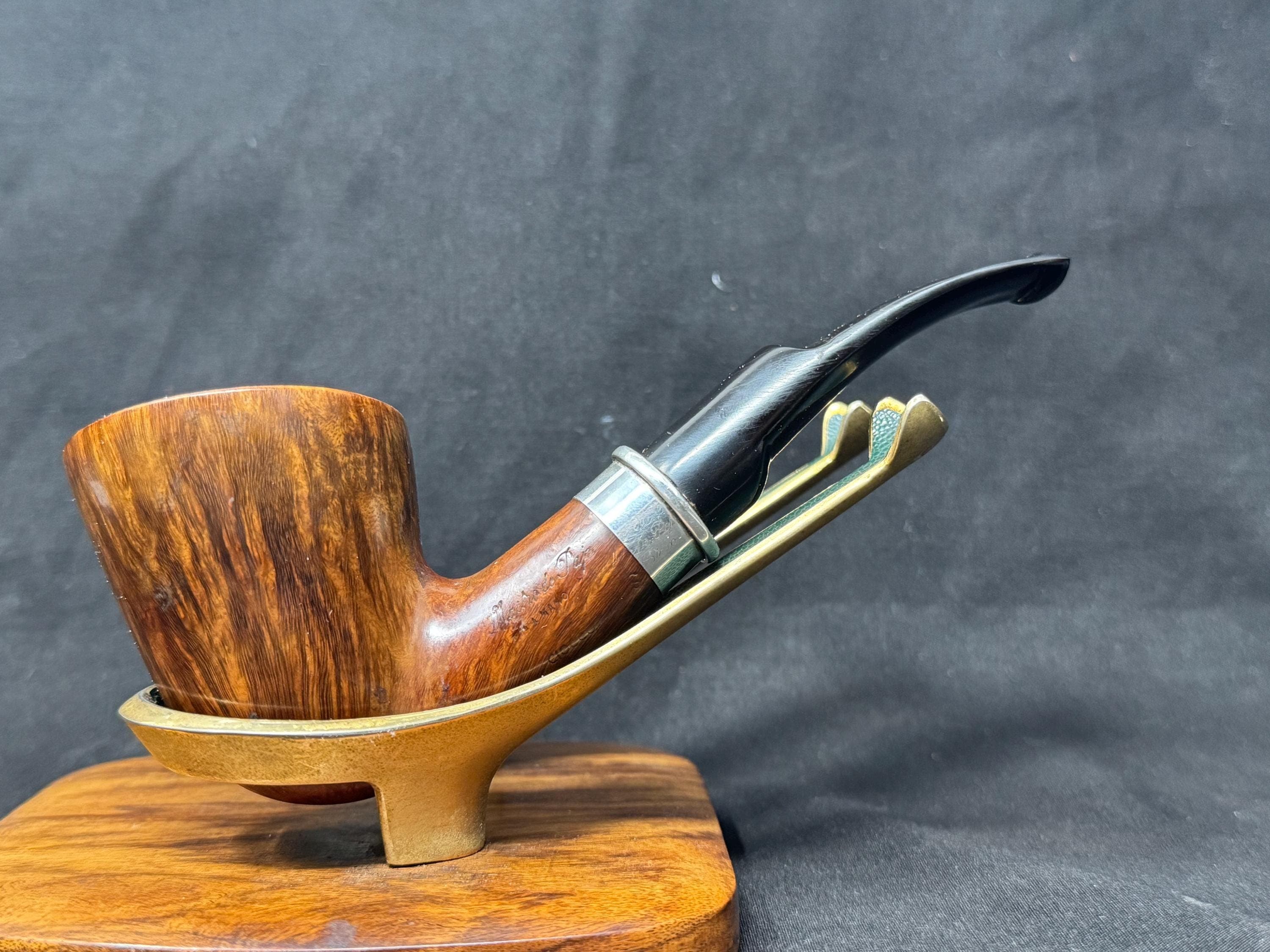 Mastro de Paja Ciocco S 2C Bent Dublin, Smooth/Rusticated, Italian Briar, Custom Stem