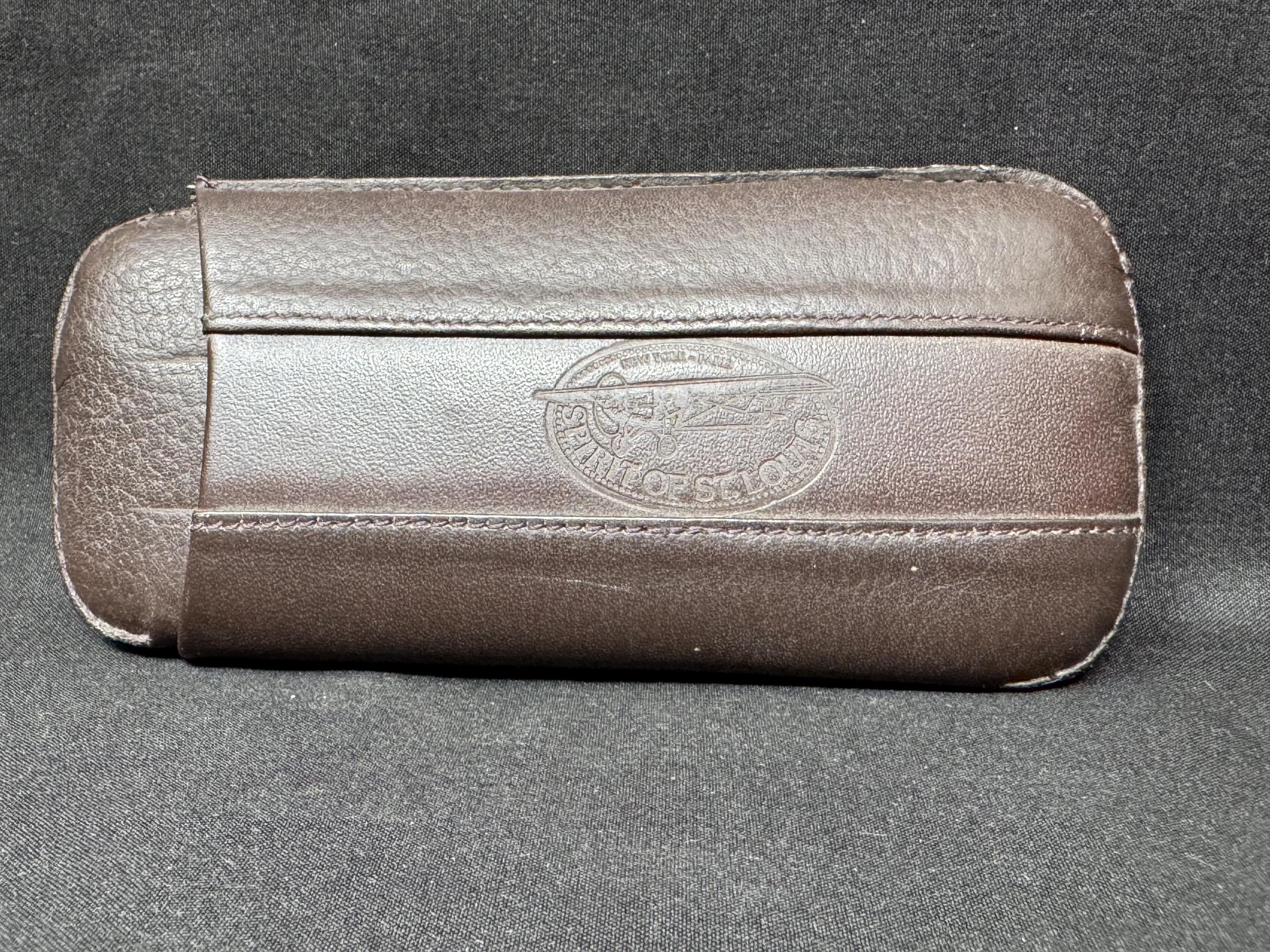 Spirit of St. Louis Commemorative Cigar Holder - Lindbergh 1927 Leather Case