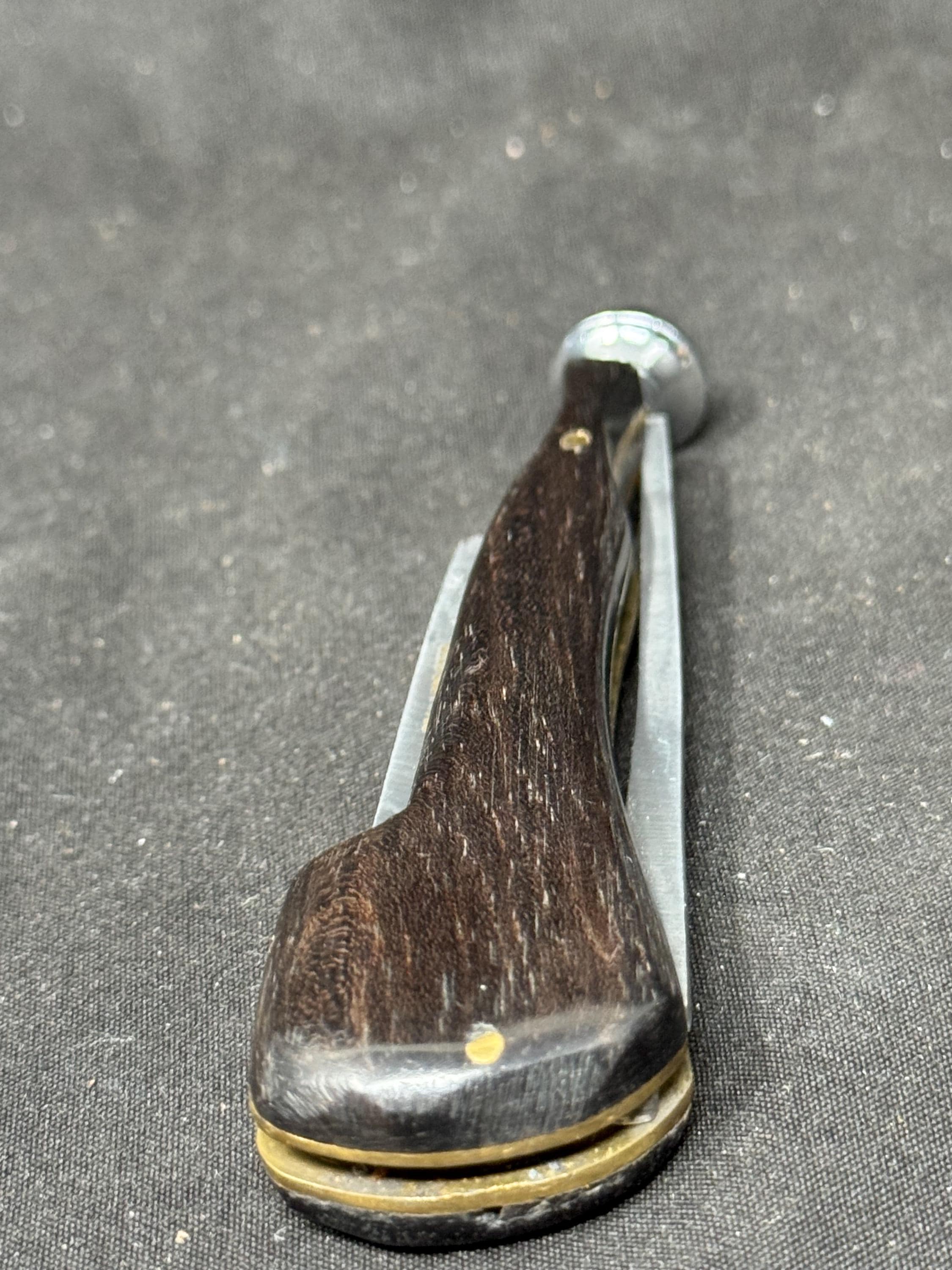 Vintage Modernist Pipe Tool | 4 inch Tamping & Reaming | Black Acrylic