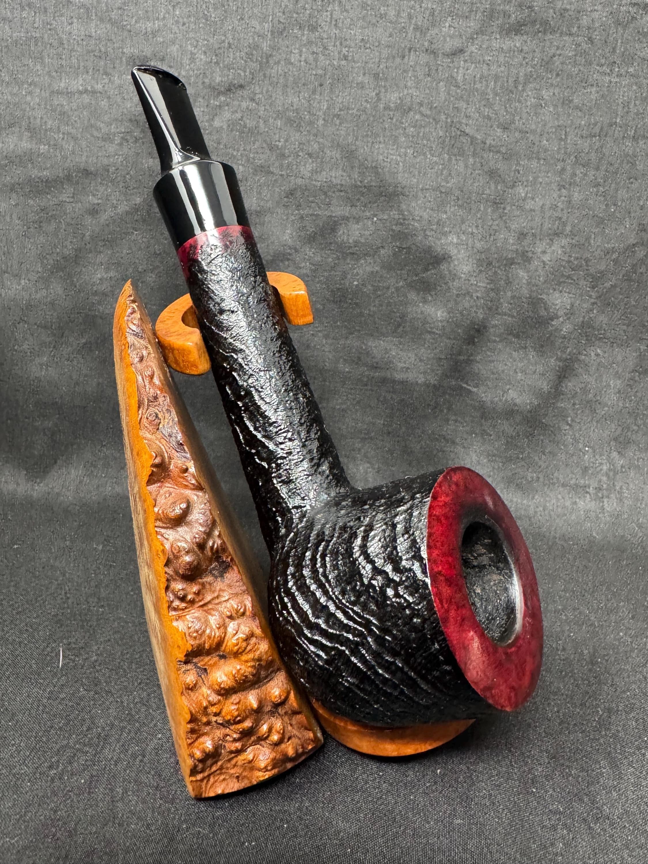 Peter Klein Denmark Grade B Sandblasted Pot - Danish Master Estate Pipe