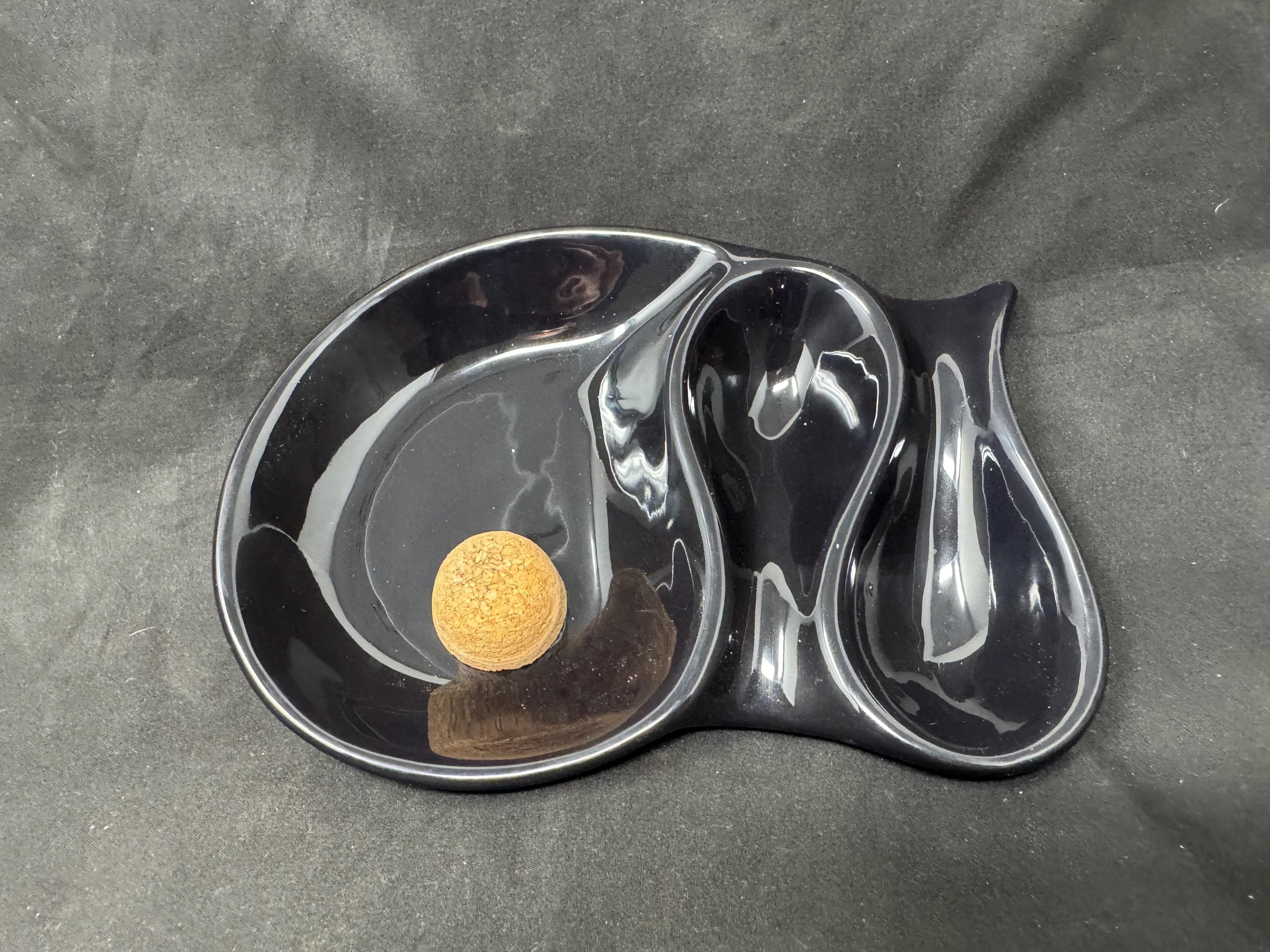 Ceramic Smoking Pipe Ashtray and Stand - European Midcentury Estate