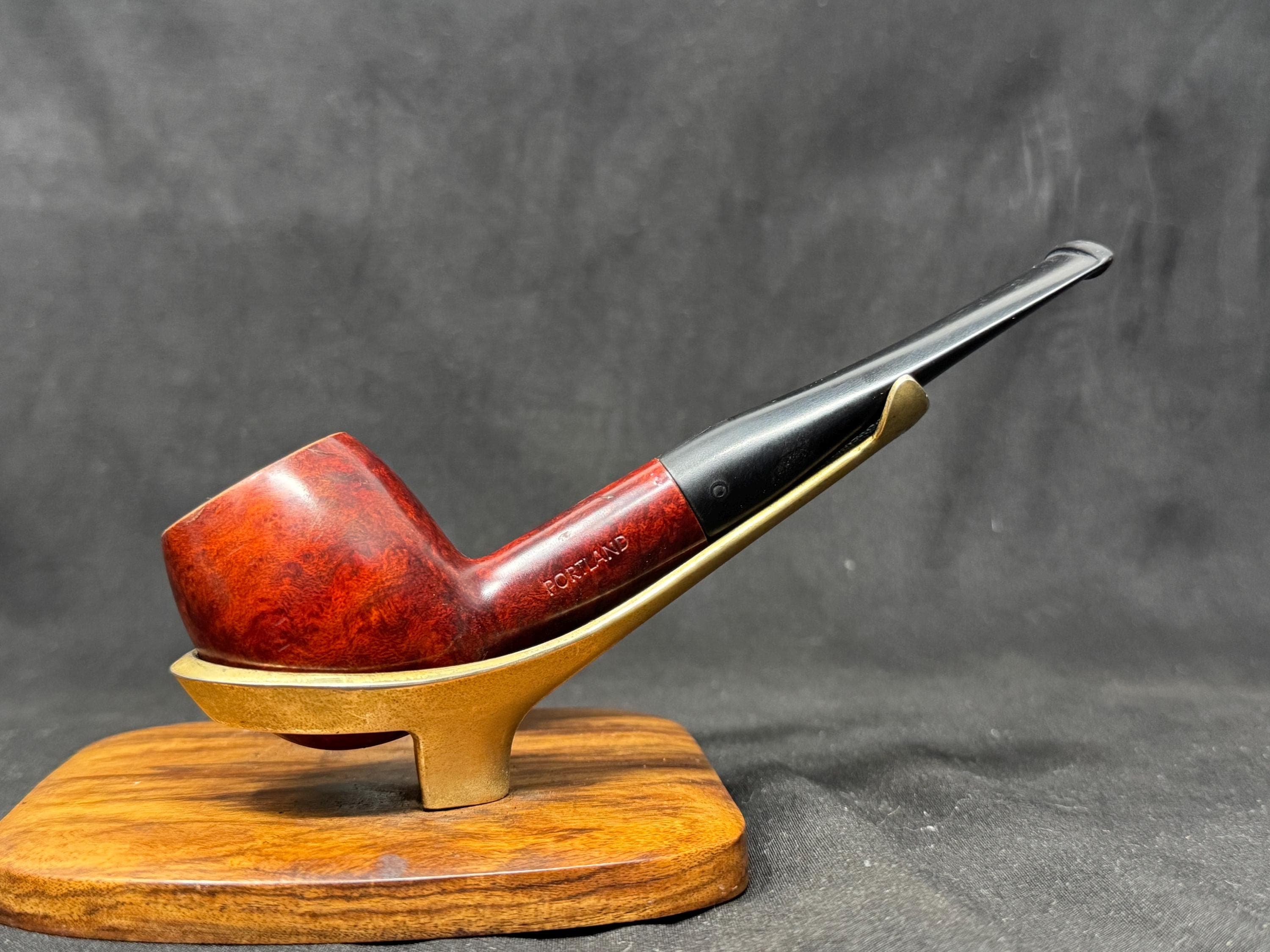 Portland Model 418 Smooth Straight Apple Pipe, Danish Style, 9mm Filter - Excellent
