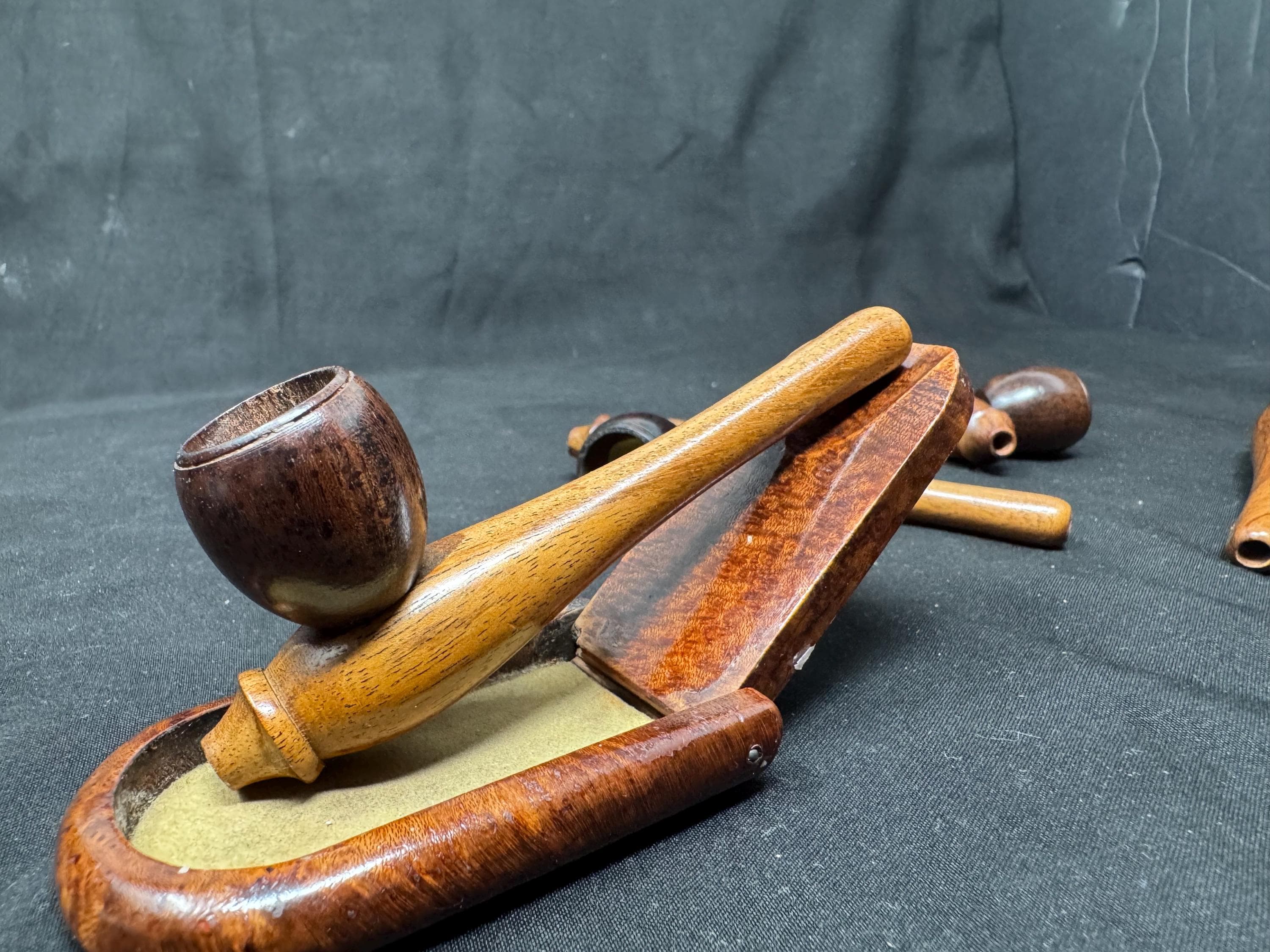 Ekoms Handcarved Exotic Wood Mini Pipe, Black Marble Finish, 4.25 inch