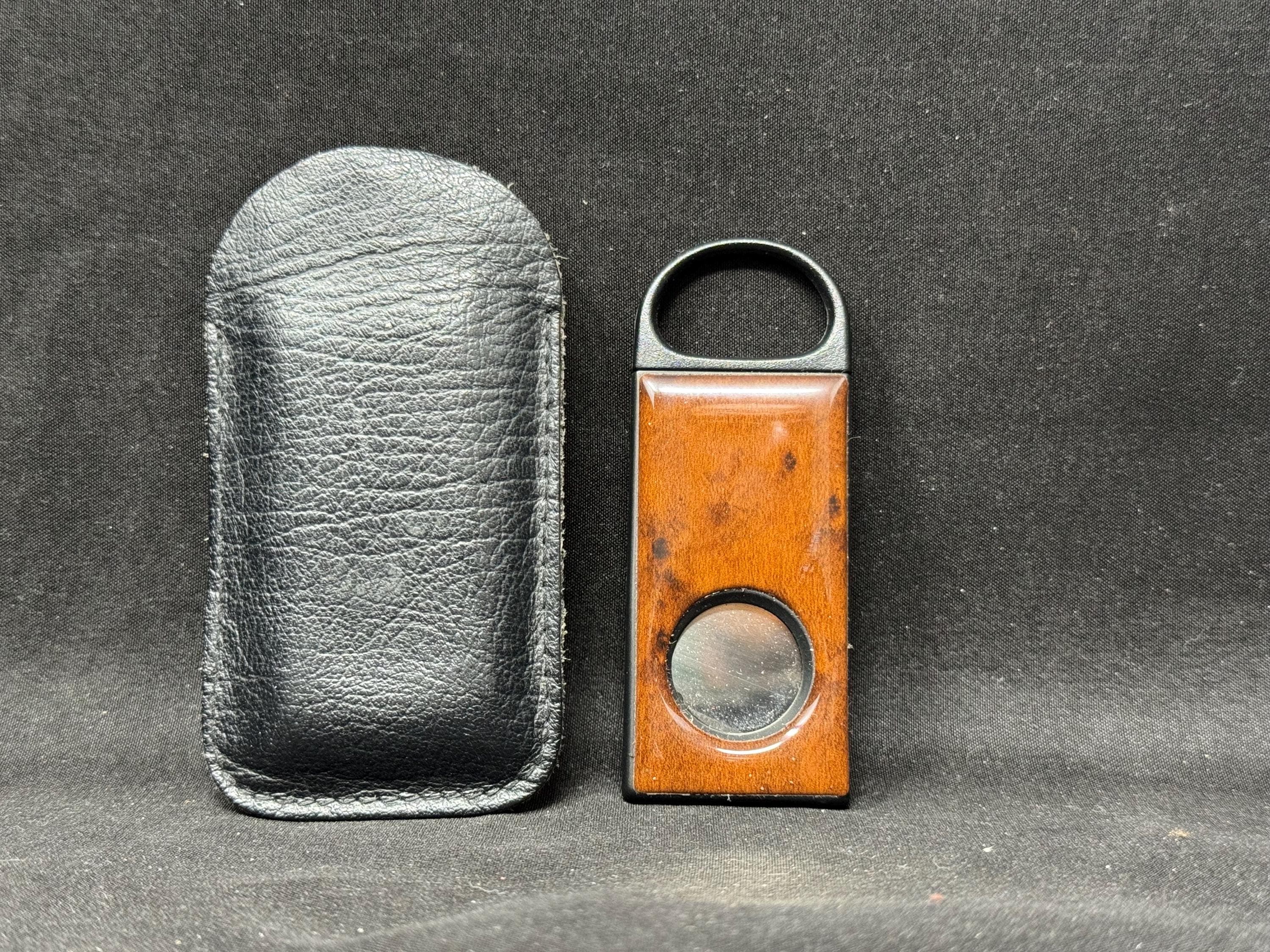 Art Deco Bakelite & Nickel Steel Guillotine Cigar Cutter, circa 1920-1930s