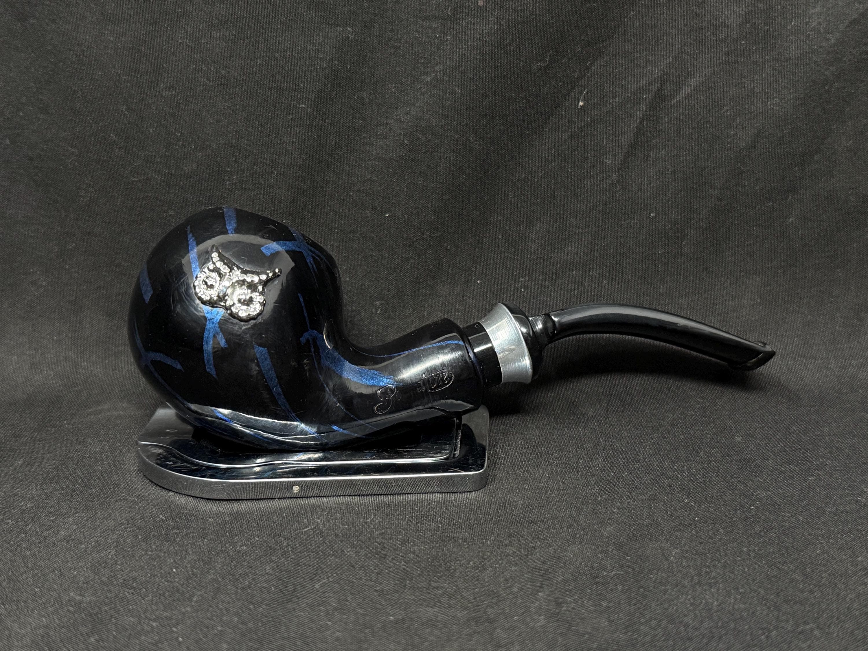 Nomenclature Passatore Owl Danish Modernist Sculpture Pipe 9mm Filter Excellent