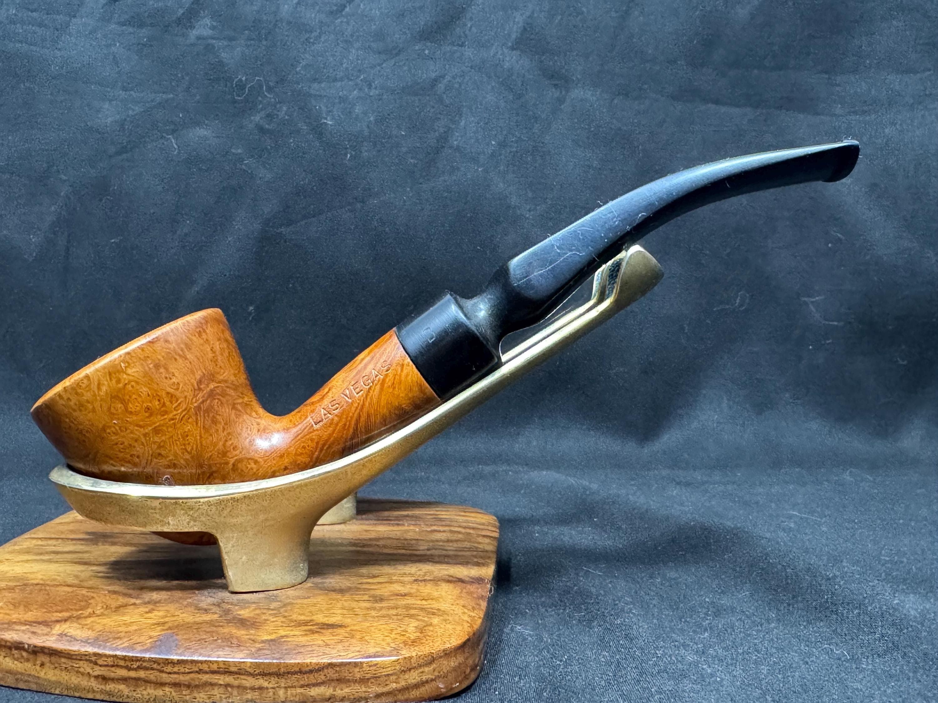 Las Vegas 4016 Meerschaum-Lined Briar Dublin | Ornate Floral Rim Saddle Stem
