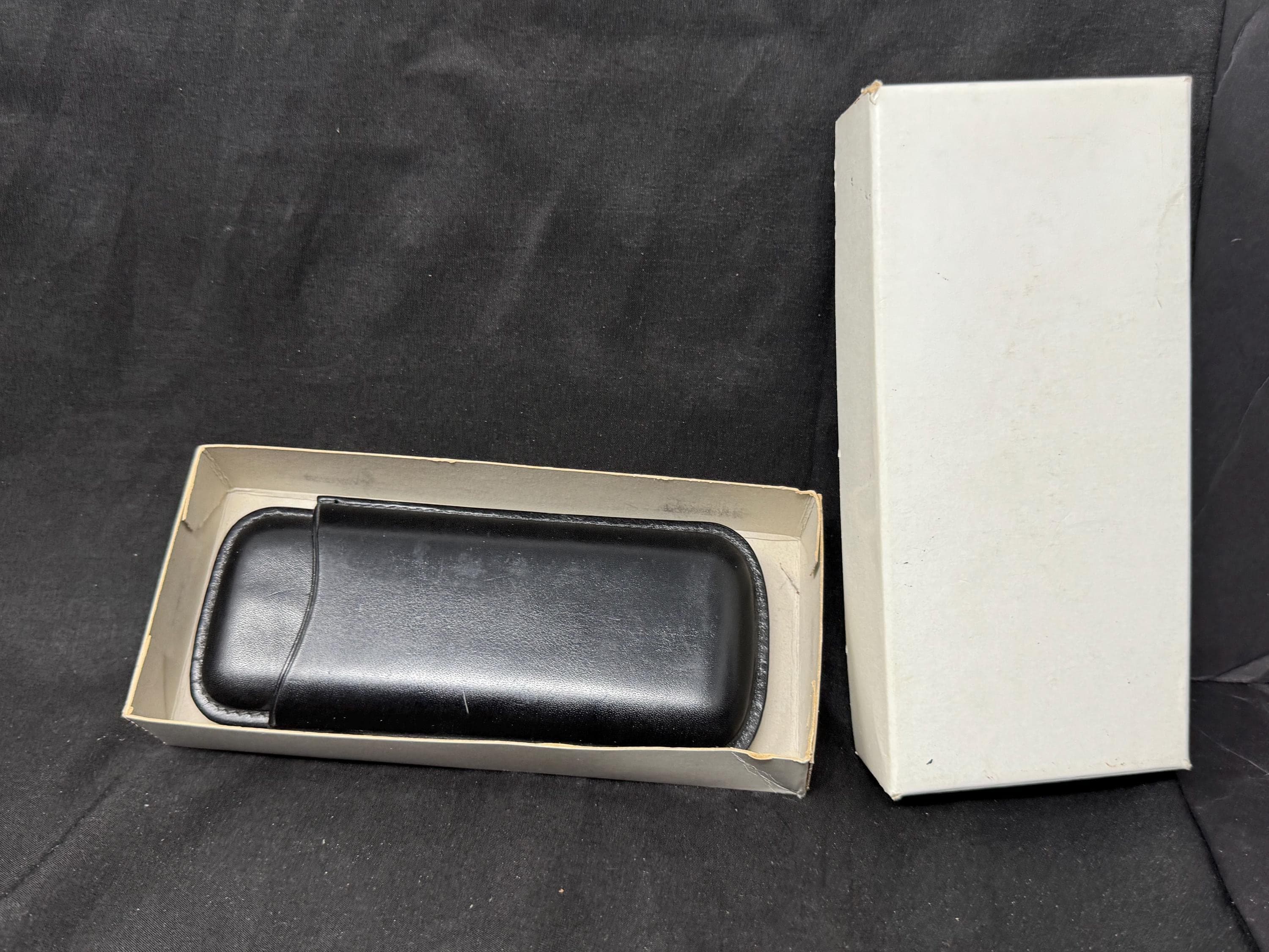 Museum-Quality German Hard Leather Cigar/Pipe Travel Case | Anonymous Atelier, 6.5”x3”x1”